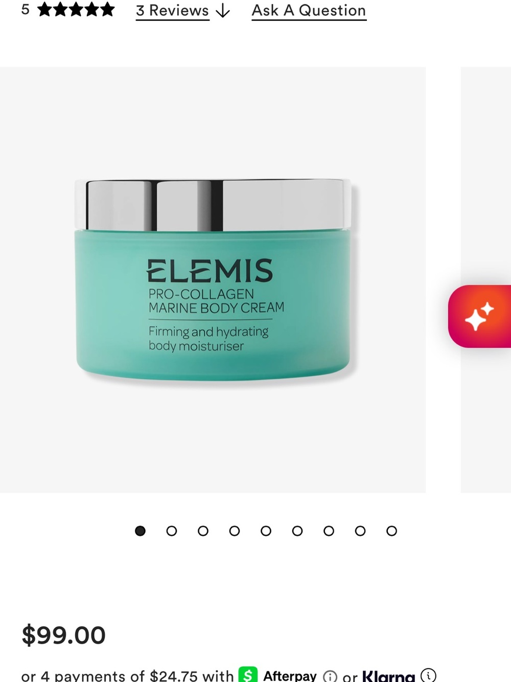ELEMIS Aqua-Turquoise Pro-Collagen Marine Body Cream